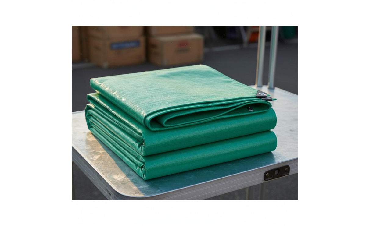 Protection Rainproof Sunshade Cloth Tear-Resistant Waterproof Tarp with Grommets Long-Lasting Heavy Duty Poly Tarp Anti-Aging for Truck Bed, Camping, Patio, Roofing