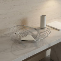 Metal Fruit Bowl Versatile Modern Centerpiece Dish Easy to Clean for Office