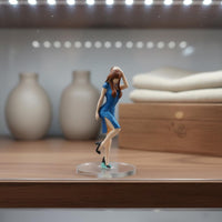 Cheongsam Woman Miniature Chinese Style 1:64 Scale Woman Figure   Detailed Resin People Model for Hobbyists, Collectors