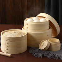 Bamboo Steamer Basket Set for Home and Commercial Use