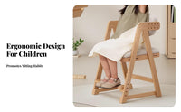 Adjustable Wooden Desk Chair Easy to Clean Material Adjustable Desk Chair