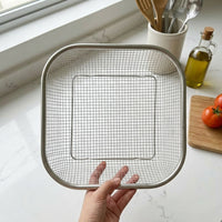 Retractable Colander Kitchen Sink Colander, Stainless Steel Kitchen Drain Basket for Washing Vegetables, Modern Minimalist Over Sink Design