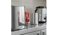 Polished Hot-Water Dispenser Faucet Long-Lasting Dispenser Tap with Lever Handle Compact Water Spigot Reusable for Beverage Dispensers