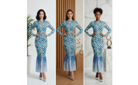 Long-Sleeve Mermaid Dress Fitted Fishtail Dress See-Through Evening Gown Lightweight for Women, Photoshoots, Themed Events, Costume Parties