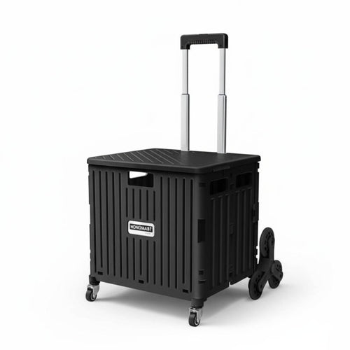 65 L Collapsible Rolling Crate Space-Saving Mobile Storage Multi-Purpose