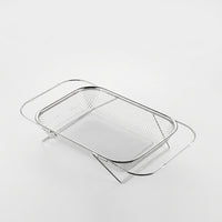 Stainless Steel Colander Retractable Sink Basket, Fine Mesh Kitchen Sink Colander Over Sink for Vegetables Fruits, Extendable Colander Basket