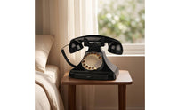 Corded Desk Phone Vintage-Style Retro Desk Phone Mechanical Bell Corded Telephone for Office, Living Room, Bedroom