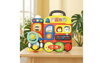 Travel Busy Board with Handle Portable Child-Centered Busy Board Interactive Sensory Toy Fine Motor Skills for Playroom