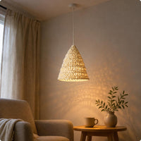 Crochet Lamp Shade Long-Lasting Rope Lampshade Handmade for Bedroom