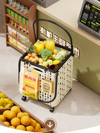 Shopping Cart with Handle for Home and Store Use