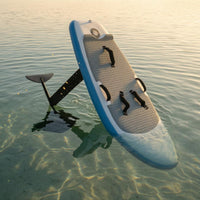 2 Pieces Inflatable Hydrofoil Board Textured Deck Surfboard and Hydrofoil Set Inflatable Surfboard Travel Friendly