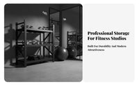 Home Gym Storage Rack Multi-Functional Dumbbell and Exercise Mat Holder Space-Saving Exercise Mat and Weight Rack for Personal Trainers