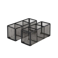 2 Pieces Mesh Desk Organizer Divided Stationery Holder Sturdy for Professionals