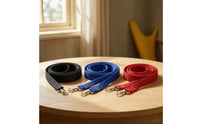 Woven Strapping Lead with Snap Hooks Flat Horse Lead Rope with Snap Hook Flexible Horse Training Rope Sturdy for Riders, Groundwork, Stables