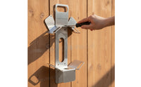 Metal Garden Hose Rack Long-Lasting Garden Hose Holder Wall-Mounted Space-Saving for Gardeners, Patio, Shed
