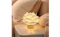 Rose Table Lamp Corded Rose Lamp Sculptural Romantic for Bedroom, Reading Corner