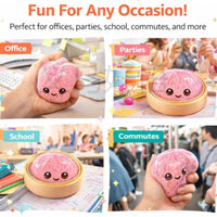 Glitter Dumpling Squishy Toy with Glitter Finish