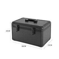 Tool Storage Box Portable Tool Box with Tray Divided Removable for Car Detailers, Workshop, Garage