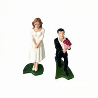 Miniature Couple Scene Mini Miniature Figure Sweet for Tabletop, Couples, Brides