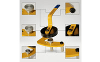 Adjustable Deck Board Straightener with Roller Heavy Duty Deck Board Straightening Tool Ergonomic Decking Bender Comfortable Grip for Contractors