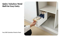 Pull-extendable Clothes Drawer Space Saving Closet Organizer particleResistant for Parents
