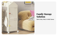 Multi-Tier Rack on casters Foldable Household Storage Installationwithout cost