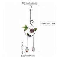 Decorative Hummingbird Feeder Colorful Garden Decor for Yard, Patio