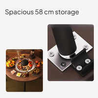 Outdoor BBQ Table Grill Fire Pit, Multi-Functional, Portable
