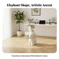 Stacked Elephant Family Side Table Versatile Placement for Bedroom