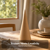 Kraft Paper Ornament Matte Cone Ornament Conical