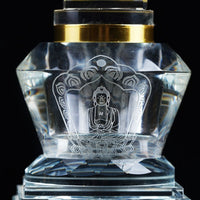 Crystal Relic Pagoda with Scripture, for Buddhist Altar