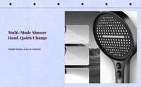 High-pressure handheld shower
