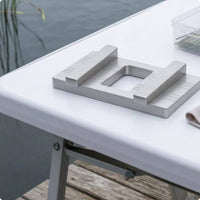 Attracting Docking Plate Silver Finish Rectangular Aluminum Plate Square Opening