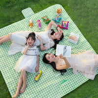 Picnic Blanket and Waterproof Mat for Family Picnic, Floral Fabric Camping Mat for Outdoor Activities, Thickened Picnic Mat, Portable Roll Mat