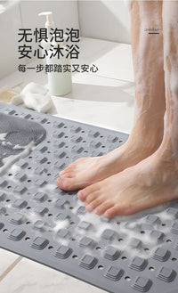 浴室防滑垫按摩防摔卫生间地垫带吸盘防水耐脏酒店淋浴间专用脚垫