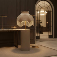 Velvet Fringe Lampshade French Design Floor Lamp Shade Textured Finish