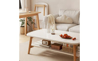 Foldable Coffee Table Space-Saving Folding Coffee Table Solid Wood Furniture for Living Room, Small Apartments