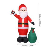 Giant Inflatable Santa with Gift Sack Large Inflatable Santa Santa Festive for Homeowners