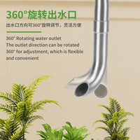 Stainless Steel Aquarium Inlet and Outlet with Surface Skimmer