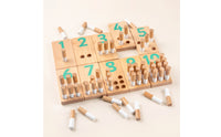 Math Boards with Pegs Educational Counting Peg Board Preschool Math Manipulatives for Preschoolers, kids, Homeschool, Classroom
