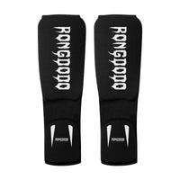 Karate Footed Shin Guard with Thick Knit Padding for Martial Arts