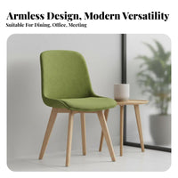 Upholstered Four-Legged Chair Nordic Design Dining Seat Ergonomic for Study Room