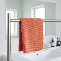 Mixed Color Microfibre Cleaning Cloths, 30cm Glasses Cleaning Cloth for Mirrors and Kitchen, Streakclear Geometric Microfiber