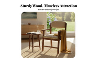 Upholstered Wooden Armchair Minimalist Design Desk Chair Ergonomic Design