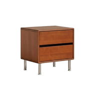Nightstand with Drawers and Shelf Modernist Inspired for Bedroom, Renters, Parents