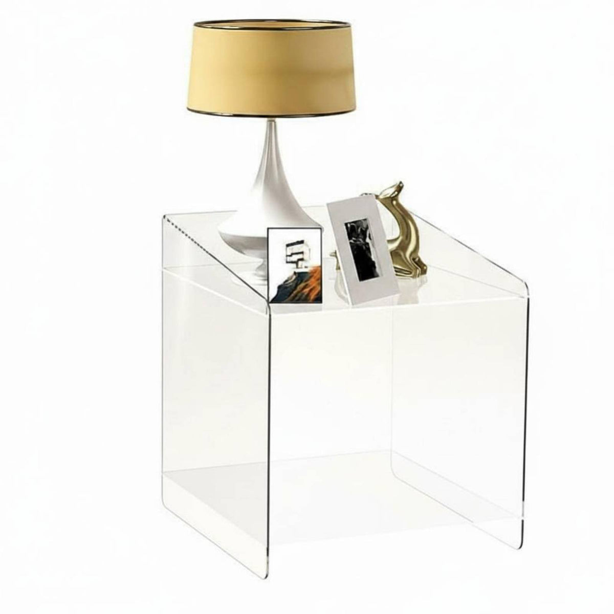 curved shaped accentuation Table adaptable purposeurved shaped Stand Sturdy Construction