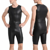 2mm Wetsuit Unisex Long Sleeve Shorts Winter Water Sports