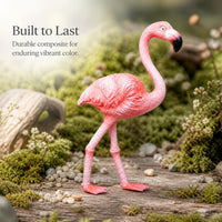 Miniature Flamingo Figurines for Micro Landscape Decor