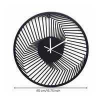 Metal Wall Clock Industrial Clock with Silent Movement Quiet for Office