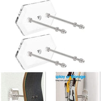 Acrylic Wall Mount Display Rack for Skateboards and Scooters